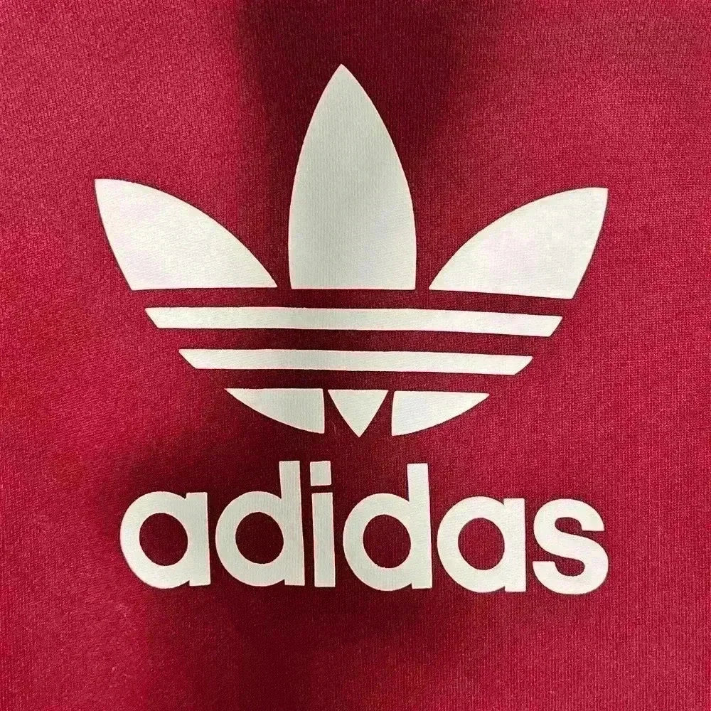 Adidas Originals Trefoil Men’s Red Hoodie - Size Small